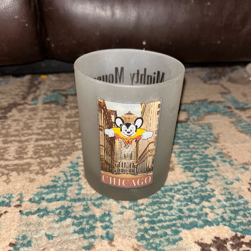 Chicago Mighty Mouse Frosted Glass